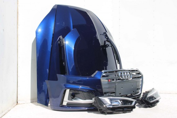 AUDI A5 S5 F5 PRZÓD maska błotniki pas przedni zderzak lampy 8W U4U4 LX5A Niebieski wzmocnienie błotnik 8W6 3.0 TFSi 8W6941035E