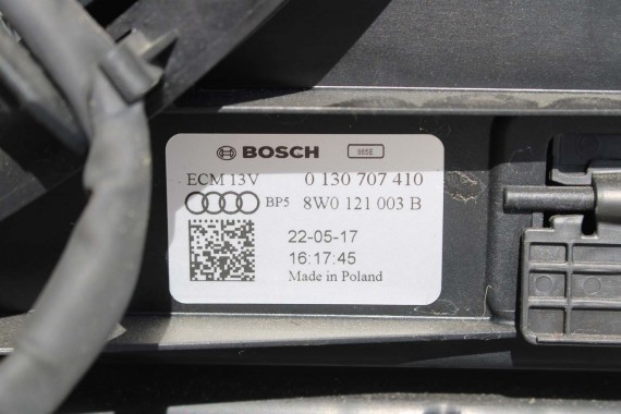 AUDI A5 S5 F5 PRZÓD maska błotniki pas przedni zderzak lampy 8W U4U4 LX5A Niebieski wzmocnienie błotnik 8W6 3.0 TFSi 8W6941035E