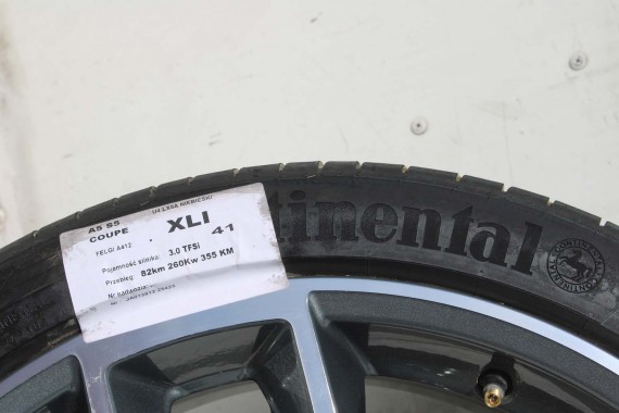AUDI A4 A5 8W FELGI 19 cali 8W0601025DF KOŁA OPONY LATO felga 8.5J*19H2 ET32 opona Continental ContiSport 255/35/19 8W0601025DG