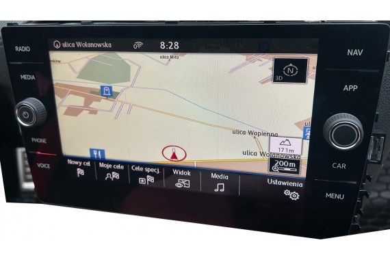 VW GOLF 7 PASSAT B8 ARTEON 5G6919605B TOURAN POLO EKRAN KOLOROWY DOTYKOWY MONITOR WYŚWIETLACZ LCD 5G6 919 605 B 8 CALA radio MMI