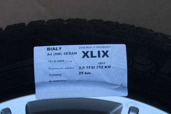 AUDI A4 A5 FELGI 17 cali OPONY KOŁA felga 8W0601025C 7.5J*17H2 ET38 8W opona 225/50/17 8W0601025C 8W0601025C 8W0601025 8W0601025