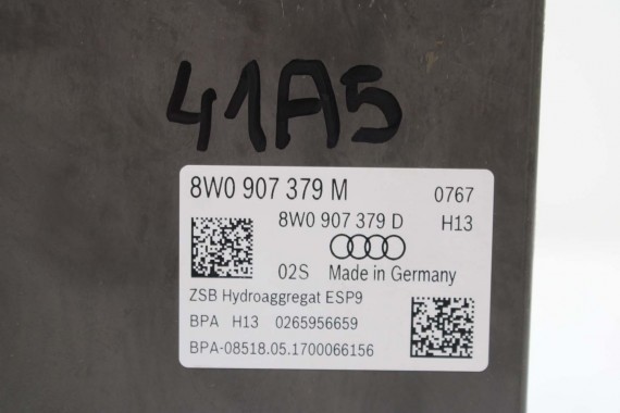 AUDI S4 S5 POMPA ABS 8W0614517Q hamulcow 8W0907379M agregat BEF 8W0614517Q 8W0907379D 8W0614517Q 8W0614517Q A4 A5 3.0 TFSi 8W f5