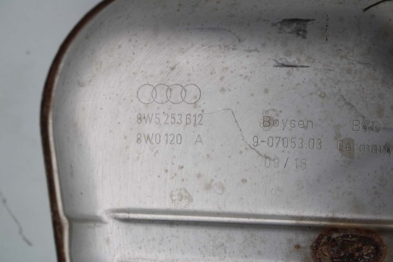 AUDI A4 A5 WYDECH TŁUMIK 8W0253411A 8W5253611 2.0 TFSi benzyna 8W F5 b9 środkowy 8W5253611 8W5253612 8W0253411A 8W0253611 QBK