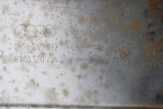 AUDI A4 A5 WYDECH TŁUMIK 8W0253411A 8W5253611 2.0 TFSi benzyna 8W F5 b9 środkowy 8W5253611 8W5253612 8W0253411A 8W0253611 QBK