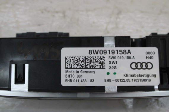 AUDI A4 A5 Q5 PANEL KLIMATYZACJI TYŁ 8W0919158A moduł sterownik nawiewu klimy tylny 8W0919158 8W0919158A 8W0919158D 8W0919158A