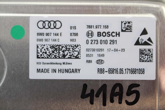 AUDI A4 A5 STEROWNIK MODUŁ UKŁADU KIEROWNICZEGO 8W0907144E 8W0 907 144 E 8W0907144C 8W0907144D 8W0907144G 8W0907144J 8W0907144E