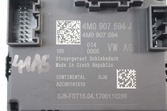 AUDI A5 S5 COUPE STEROWNIK SZYBERDACHU 4M0907594J moduł 4M0 907 594 4M0907594D 4M0907594A 4K0907594AA 4M0907594AC 4M0907594