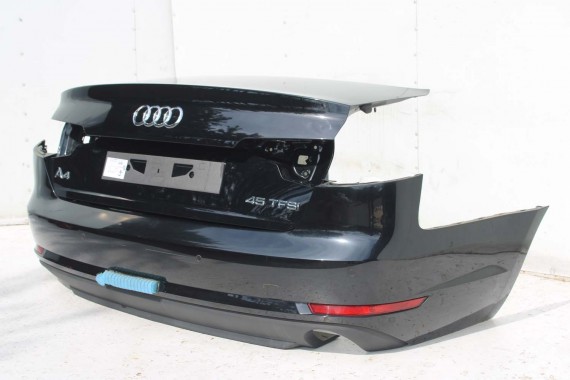AUDI A4 SEDAN TYŁ ZDERZAK tylny + KLAPA BAGAŻNIKA 8W B9 0E0ELY9T czarny ZESTAW KOMPLET 8W5827025 8W5807511 8W5807067 8W5807521