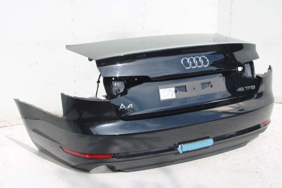 AUDI A4 SEDAN TYŁ ZDERZAK tylny + KLAPA BAGAŻNIKA 8W B9 0E0ELY9T czarny ZESTAW KOMPLET 8W5827025 8W5807511 8W5807067 8W5807521