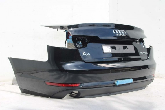 AUDI A4 SEDAN TYŁ ZDERZAK tylny + KLAPA BAGAŻNIKA 8W B9 0E0ELY9T czarny ZESTAW KOMPLET 8W5827025 8W5807511 8W5807067 8W5807521