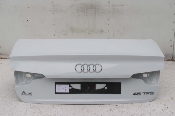 AUDI A4 SEDAN TYŁ ZDERZAK tylny + KLAPA BAGAŻNIKA 8W B9 2Y2Y LS9R biały ZESTAW KOMPLET 8W5827025 8W5807511 8W5807067 8W5807521
