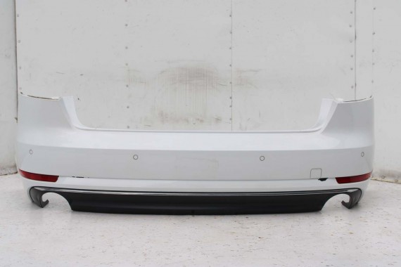AUDI A4 SEDAN TYŁ ZDERZAK tylny + KLAPA BAGAŻNIKA 8W B9 2Y2Y LS9R biały ZESTAW KOMPLET 8W5827025 8W5807511 8W5807067 8W5807521