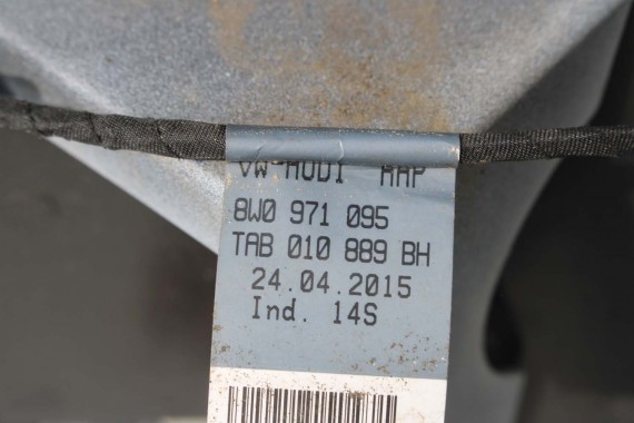 AUDI A4 8W PRZÓD maska błotniki zderzak przedni 2Y2Y LS9R biały 8W0807065 8W0807611 8W0821105A 8W0821106A 8W0823029 8W0807681 b9
