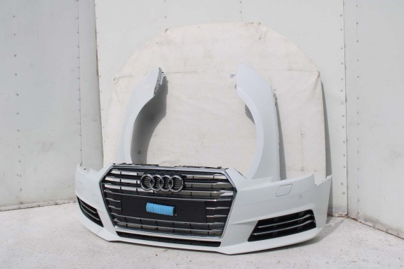 AUDI A4 8W PRZÓD maska błotniki zderzak przedni 2Y2Y LS9R biały 8W0807065 8W0807611 8W0821105A 8W0821106A 8W0823029 8W0807681 b9