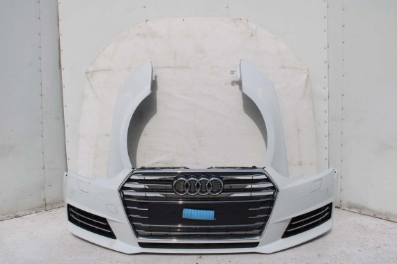 AUDI A4 8W PRZÓD maska błotniki zderzak przedni 2Y2Y LS9R biały 8W0807065 8W0807611 8W0821105A 8W0821106A 8W0823029 8W0807681 b9