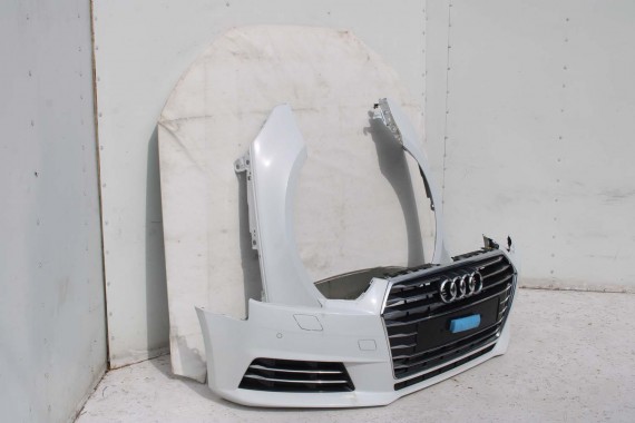 AUDI A4 8W PRZÓD maska błotniki zderzak przedni 2Y2Y LS9R biały 8W0807065 8W0807611 8W0821105A 8W0821106A 8W0823029 8W0807681 b9
