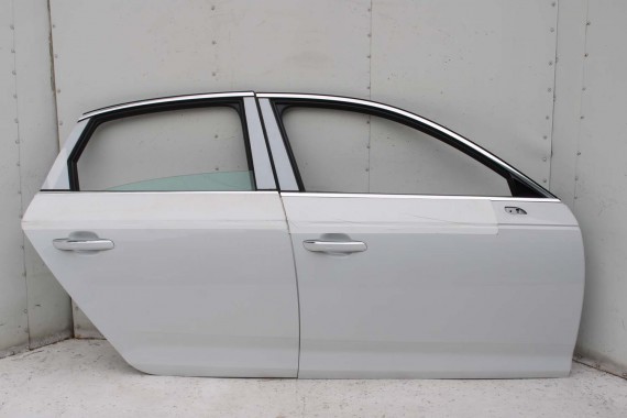 AUDI A4 SEDAN DRZWI PRAWE PRZÓD + TYŁ STRONA PRAWA LS9R 2Y przednie + tylne 2 sztuki 8W B9 biały LS9R 2Y2Y 8W0831052 8W5833052