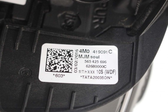 AUDI A4 Q5 Q7 KIEROWNICA + BIEGI 4M0419091C 4M0419091N 4M0 419 091 C podgrzewana MJM - czarny 4M0419091C 4M0419091N 4M0419091N