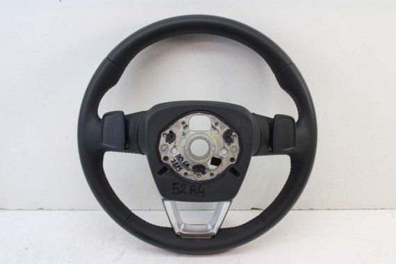 AUDI A4 Q5 Q7 KIEROWNICA + BIEGI 4M0419091C 4M0419091N 4M0 419 091 C podgrzewana MJM - czarny 4M0419091C 4M0419091N 4M0419091N