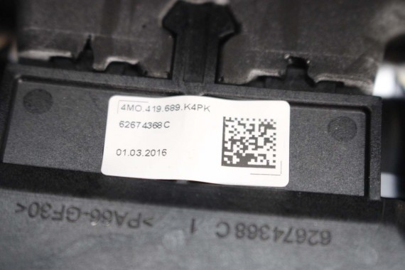 AUDI A4 Q5 Q7 KIEROWNICA + BIEGI 4M0419091C 4M0419091N 4M0 419 091 C podgrzewana MJM - czarny 4M0419091C 4M0419091N 4M0419091N