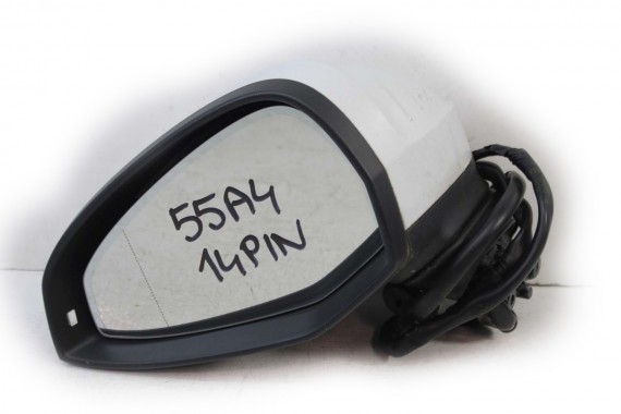 AUDI A4 8W LUSTERKO DRZWI LEWE LS9R 14 pin ELEKTRYCZNIE SKŁADANE kierowcy B9 8W1857409 8W0857535 8W0857527 8W0949101 2Y2Y FOTO