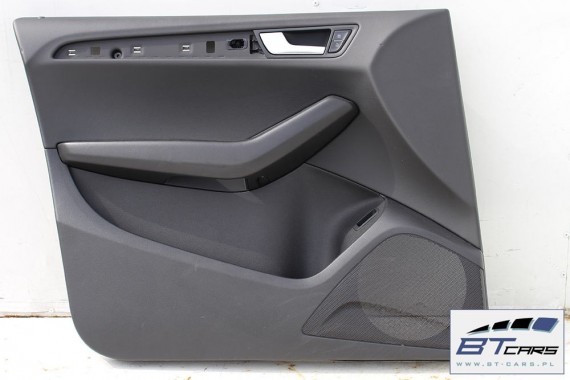 AUDI Q5 FOTELE KOMPLET FOTELI siedzeń siedzenia fotel tapicerka 8R skóra kolor czarny