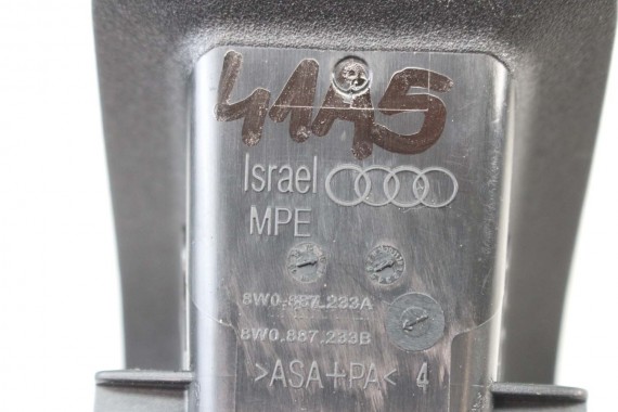AUDI A4 A5 ZAŚLEPKA FOTELI TYŁ 8W0887233B 8W0 887 233 zaślepka wykończenie MOCOWANIE ISOFIX UCHWYT + ZAŚLEPKA osłona 8W0887187