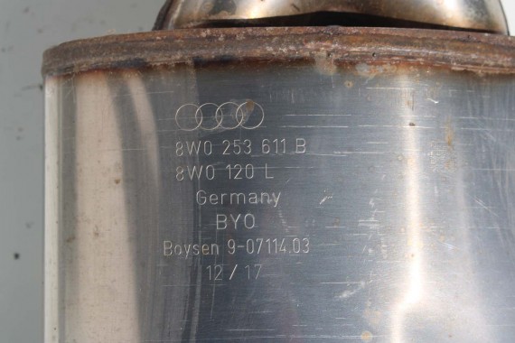 AUDI S4 S5 WYDECH TŁUMIK 8W0253611B 8W0253612B 3.0 TFSi benzyna 8W F5 b9 środkowy 8W0253611B 8W0253612B 4N0133246 8W0253411C