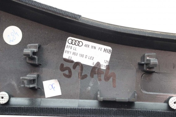 AUDI A4 A5 8W LISTWY OZDOBNE LISTWA DEKOR DEKORY WYKOŃCZENIE 8W1853189B 8W1853190D 8W1863969B 8W0867410Q 8W0867420B LE2 drewno
