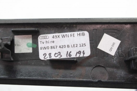 AUDI A4 A5 8W LISTWY OZDOBNE LISTWA DEKOR DEKORY WYKOŃCZENIE 8W1853189B 8W1853190D 8W1863969B 8W0867410Q 8W0867420B LE2 drewno