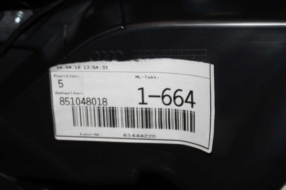 AUDI A4 8W BOCZEK BOCZKI DRZWI drzwiowe tapicerka SEDAN 8W 8W5 B9 skóra kolor czarny 8W1867103 8W1867104 8W0867303 8W0867304