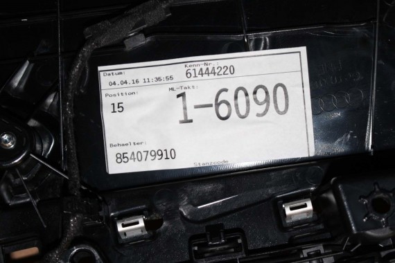 AUDI A4 8W BOCZEK BOCZKI DRZWI drzwiowe tapicerka SEDAN 8W 8W5 B9 skóra kolor czarny 8W1867103 8W1867104 8W0867303 8W0867304