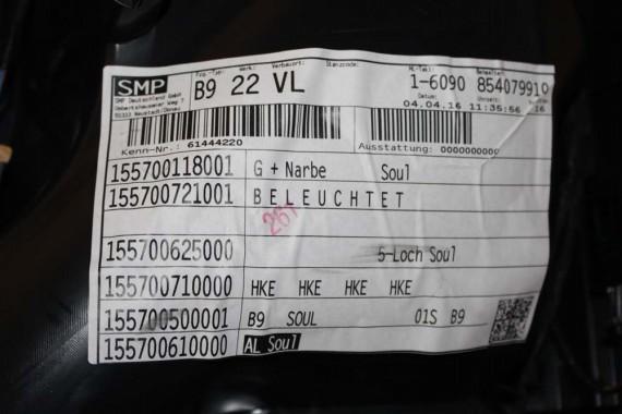 AUDI A4 8W BOCZEK BOCZKI DRZWI drzwiowe tapicerka SEDAN 8W 8W5 B9 skóra kolor czarny 8W1867103 8W1867104 8W0867303 8W0867304