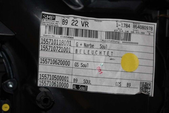 AUDI A4 8W BOCZEK BOCZKI DRZWI drzwiowe tapicerka SEDAN 8W 8W5 B9 skóra kolor czarny 8W1867103 8W1867104 8W0867303 8W0867304