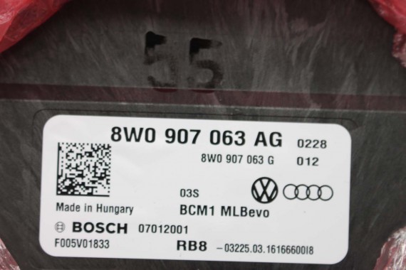 AUDI A4 A5 Q7 MODUŁ STEROWNIK BORDNETZ BCM 8W0907063AG 8W0907063G 8W0 907 063 AG 8W0907063AH MOCY 8W 4M 8W0907063AG FULL LED