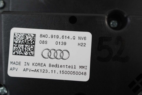 AUDI A4 A5 PANEL MMI GAŁKA STEROWANIA MMI 3G+ 8W0919614Q 8W0919614Q 8W0 919 614 Q 8W 8W0919614Q 8W0919614G 8W0919614Q 8W0919614G