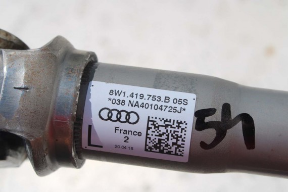 AUDI A4 A5 8W Wałek kierowniczy pośredni 8W1419753B drążek krzyżak kierowniczej 8W1419753C 8W1419753B 8W1419753C 8W1419753B F5