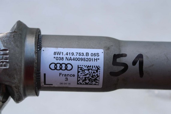 AUDI A4 A5 8W Wałek kierowniczy pośredni 8W1419753B drążek krzyżak kierowniczej 8W1419753C 8W1419753B 8W1419753C 8W1419753B F5