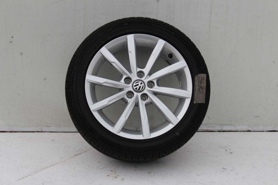 VW POLO FELGI 16 6C0601025A OPONY LATO KOŁA 6C FELGA OPONA 6C0601025H 7J*16H2 ET46 Dunlop SP Sport Maxx 215/45/16 86H 6C0601025A