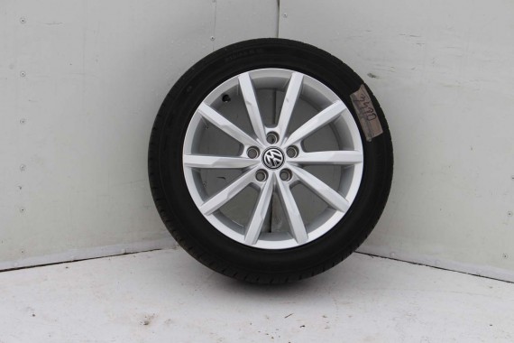 VW POLO FELGI 16 6C0601025A OPONY LATO KOŁA 6C FELGA OPONA 6C0601025H 7J*16H2 ET46 Dunlop SP Sport Maxx 215/45/16 86H 6C0601025A