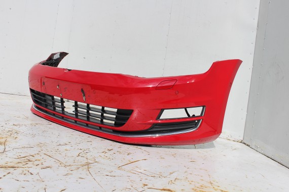 VW GOLF 7 VII PRZÓD maska błotniki zderzak pas przedni wzmocnienie błotnik LY3D Kolor: czerwony tornado 5G