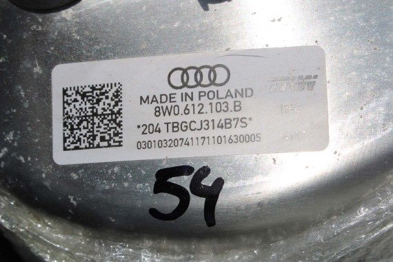 AUDI A4 A5 SERWO 8W0612103B + POMPA HAMULCOWA hamulca z pompą VwAG 8W0611021 8W0611301 8W00612107 8W B9 F5 8W0612103K 8W00612107