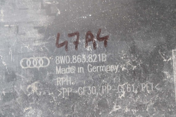 AUDI A4 A5 OSŁONA POD SILNIK 8W0863821B 8W0863822A skrzynię 8W0863821B 8W0863822A 8W F5 8W0863821 8W0863822 8W0863821 8W0863822