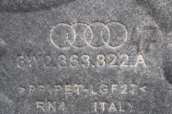 AUDI A4 A5 OSŁONA POD SILNIK 8W0863821B 8W0863822A skrzynię 8W0863821B 8W0863822A 8W F5 8W0863821 8W0863822 8W0863821 8W0863822