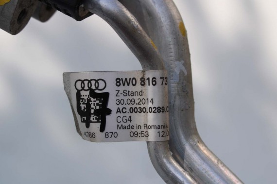 AUDI A4 RURKI KLIMATYZACJI KLIMY 8W 8W0816743A 8W0816738P 8W1820720F 8W1820740F 8W0816721A 8W0816741AJ 8W0816743BP 8W0816738Q b9