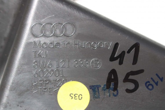 AUDI A5 S5 F5 PRZÓD maska błotniki pas przedni zderzak lampy 8W U4U4 LX5A Niebieski wzmocnienie błotnik 8W6 3.0 TFSi 8W6941035E
