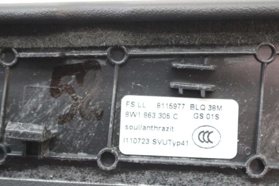 AUDI A4 A5 WYKOŃCZENIE TUNEL ŚRODKOWY 8W1863305C 8W1863306C 6PS czarny 8W1 863 305 C 8W1863305C 8W1863306C 8W1863305C 8W1863306