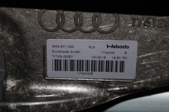 AUDI A4 SEDAN SZYBERDACH 8W5877041A 8W5 877 041 A 8W B9 8W5877041 8W5877071 3G5877795 8W5877049 8W5877049A 8W5877049B 8W5877255