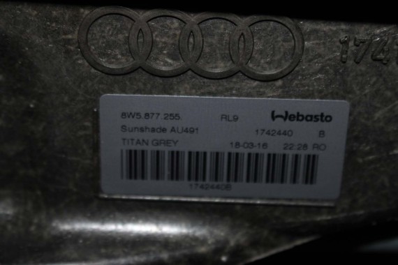 AUDI A4 SEDAN SZYBERDACH 8W5877041A 8W5 877 041 A 8W B9 8W5877041 8W5877071 3G5877795 8W5877049 8W5877049A 8W5877049B 8W5877255