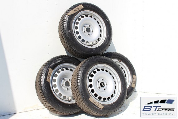 VW SHARAN TIGUAN Q3 FELGI STALOWE 16 KOŁA OPONY ZIMA felga 5N0601027B 6,5J*16H2 ET33 opona GOODYEAR ULTRAGr/p 7 205/60/16 96H